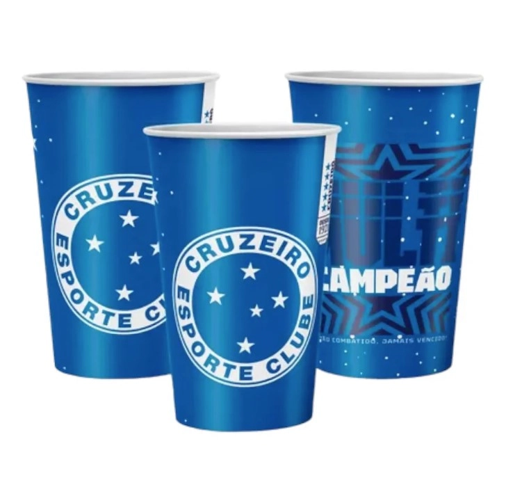 Copo Papel 180 Ml Cruzeiro 08 Un.