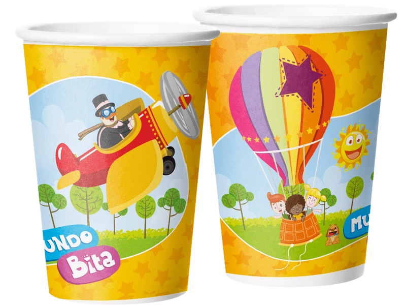 Copo Papel Mundo Bita 2 180ml R669 C/8 Regina