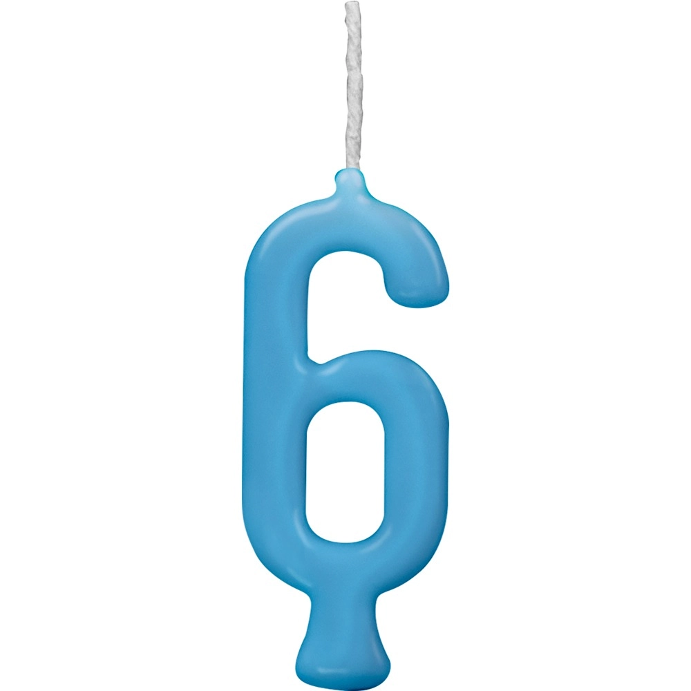 Reg Vela Parabens Azul N6 Un 1x1un
