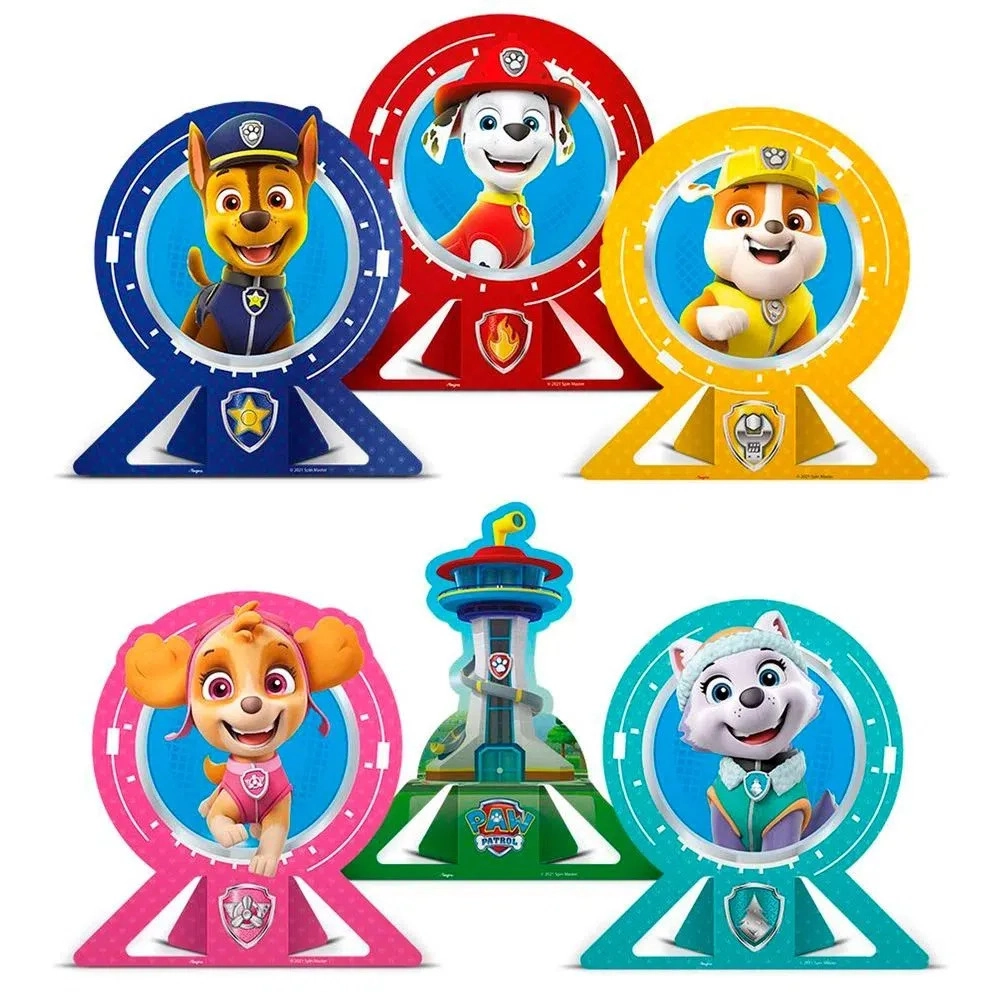 Decoracao De Mesa Patrulha Canina Corec/6 Regina