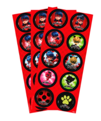 Ades Red Ladybug Core 30un 117840.7 Regina Festas