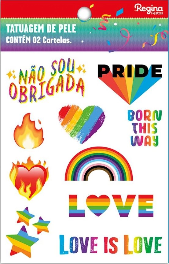 Tatuagem Carnaval Adulto Diversos Iii Ref.119705.3