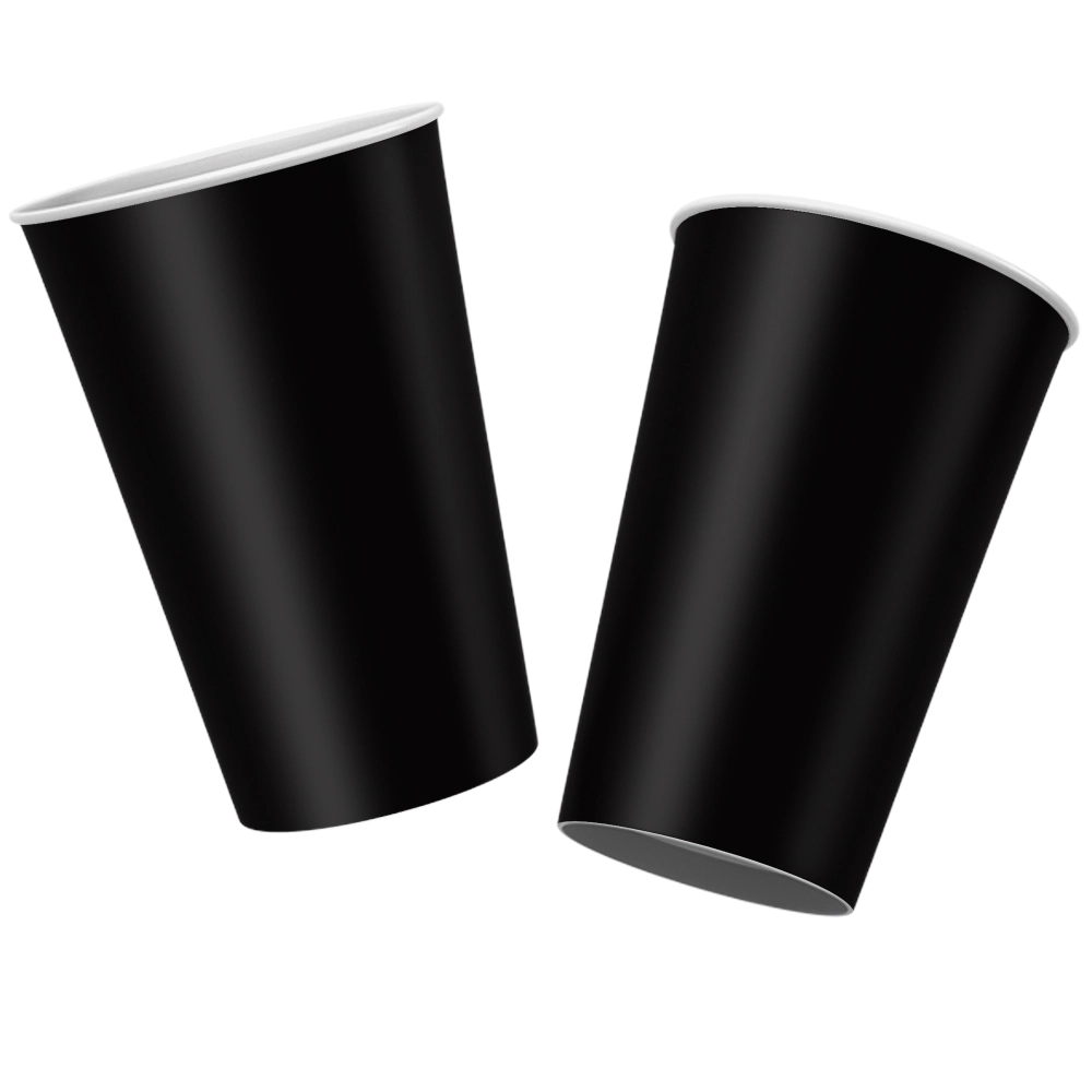 Copo Papel 180 Ml Festa Colors Preto 08 Un.