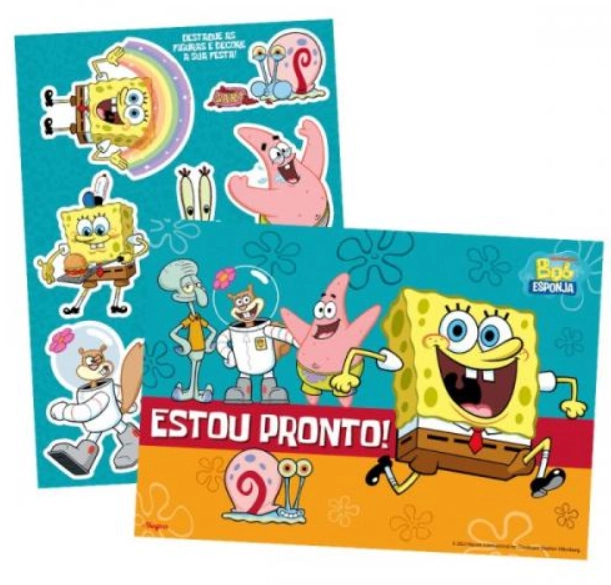 Kit Decorativo Bob Esponja Core Cod 1184