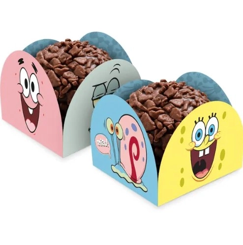Porta Form Bob Esponja Core C/50un Regina Festas