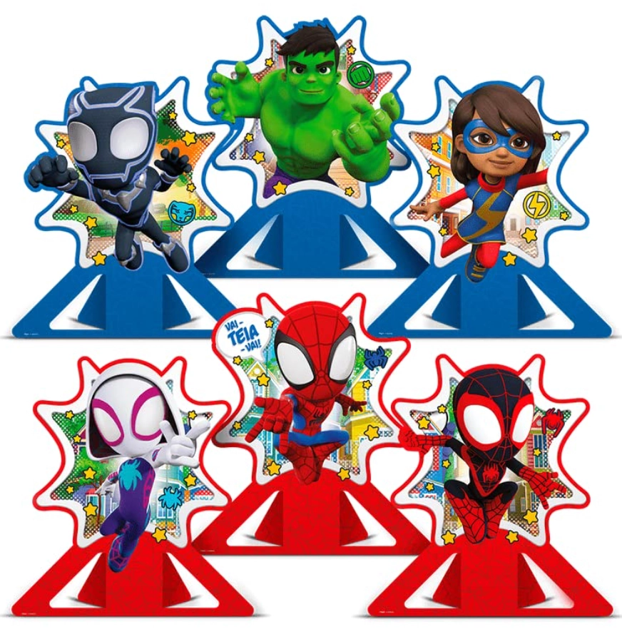 Decoração De Mesa Spidey E Seus Amigos Espetaculares Regina 6un