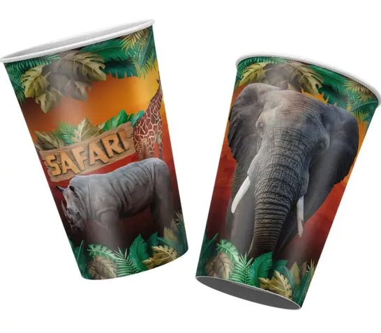 Copo De Papel Safari 180ml Regina 12un