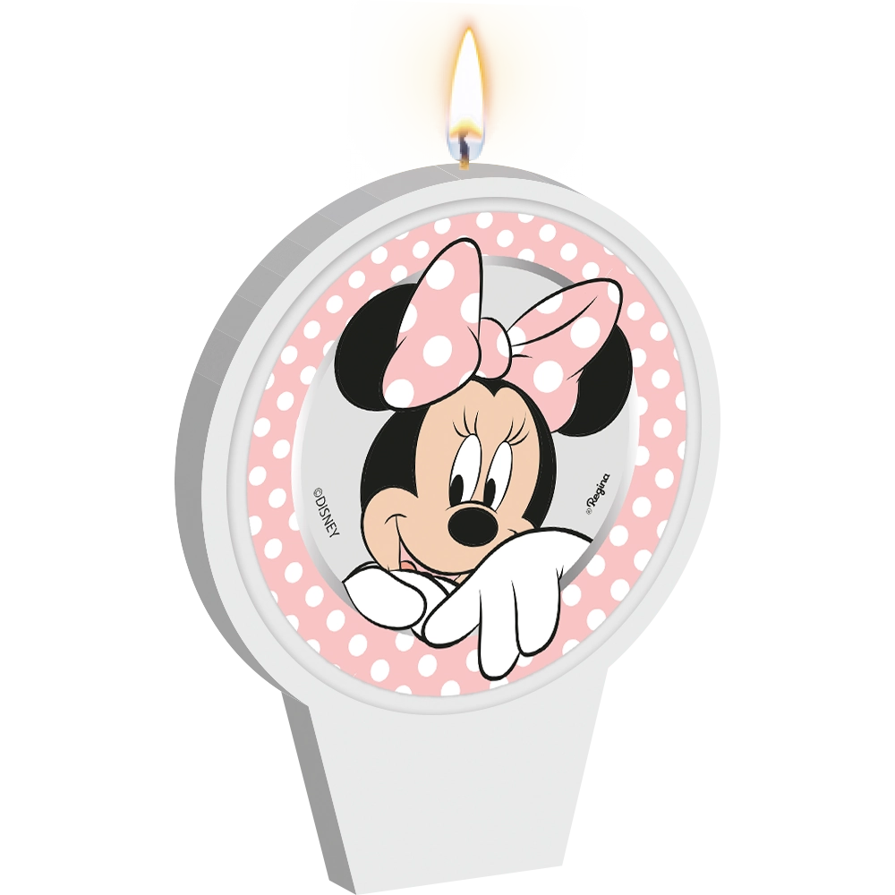 Vela Plana Minnie Mouse Rosa Regina
