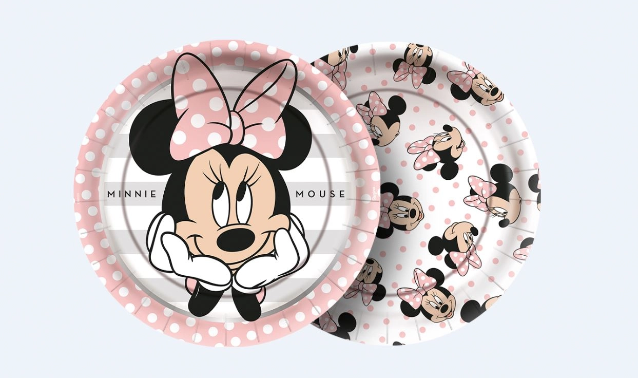 Prato Redondo Minnie House Rosa C/8 Regina