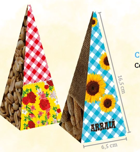 Cone Papel Arraia C/4 Cromus