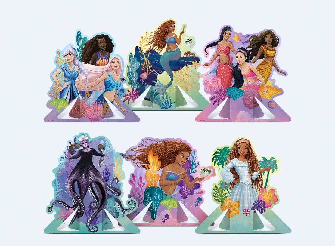 Decoracao De Mesa A Pequena Sereia C/6 Regin