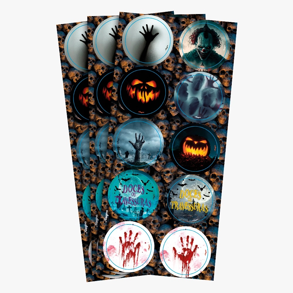 Adesivored Halloween 30un 119050.4 Regina