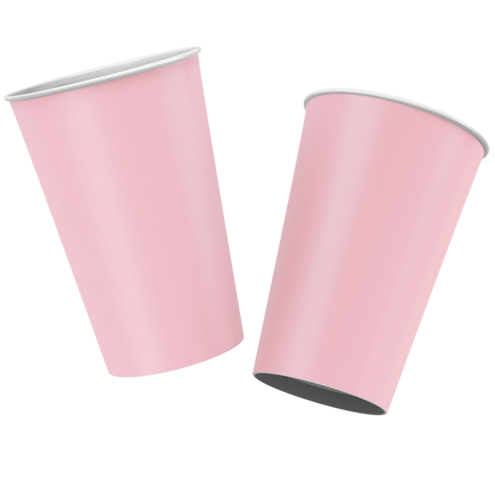 Copo Papel 180 Ml Festa Colors Rosa Quartz 08 Un.