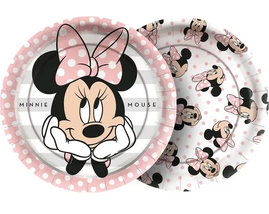 Prato Redondo Minnie House Rosa C/8 Regina