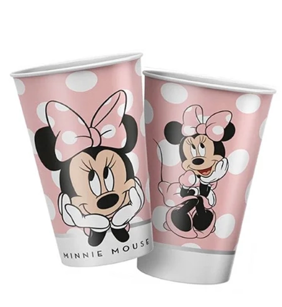 Copo Minnie Mouse Rosa 180ml C/08 Regin