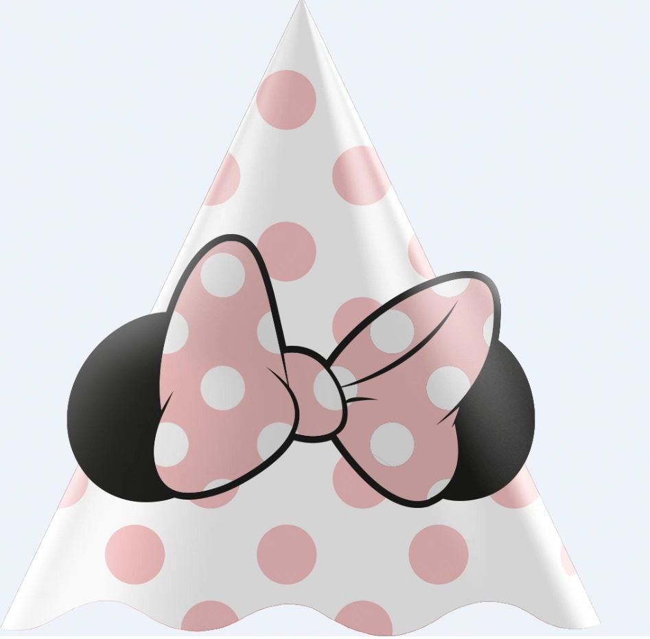 Chapeu Minnie Mouse Rosa C/8 Regina