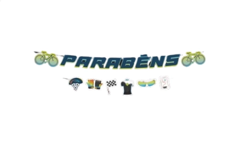 Faixa Decorativa Parabens Ciclismo Regina Festas