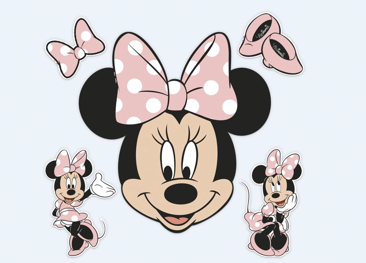 Kit Decorativo Minnie Mouse Rosa Regina