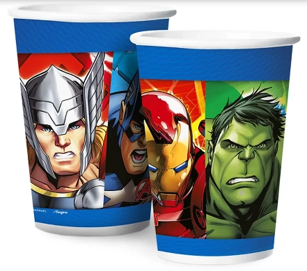 Copo Papel Avengers Animated 180ml C/8un Regina Festas