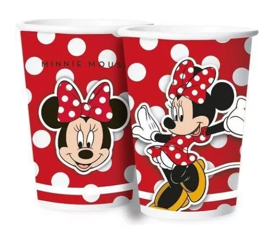 Copo Papel Minnie Mouse 180ml 12un 119532.8 Regina