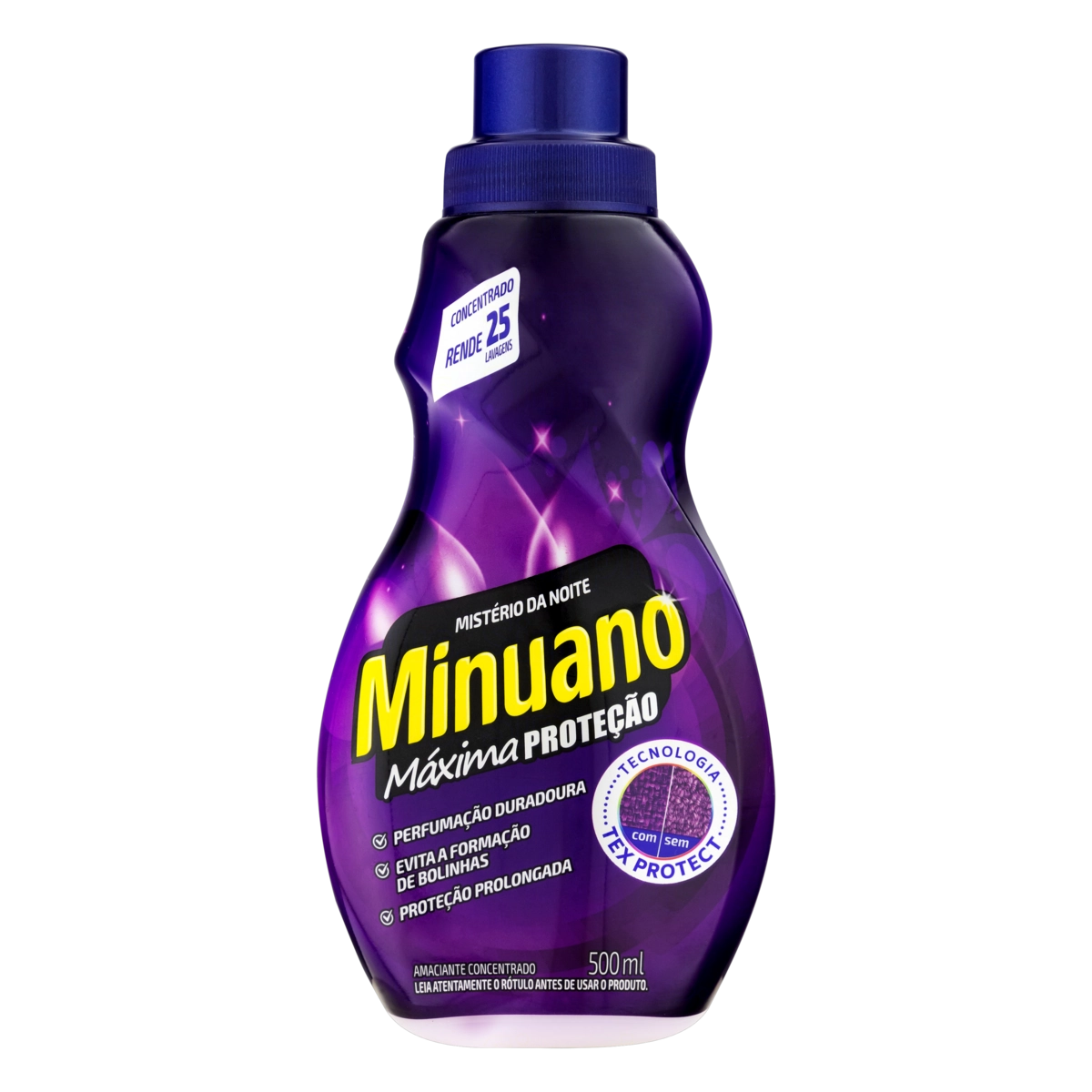 Amaciante De Roupa Concentrado Mistério Da Noite Minuano Máxima Proteção Frasco 500ml