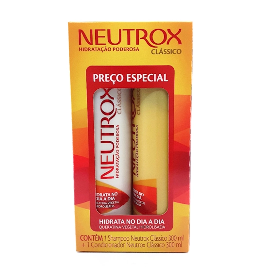 Kit Shampoo Condicionador Neutrox Clássico 300ml Cada