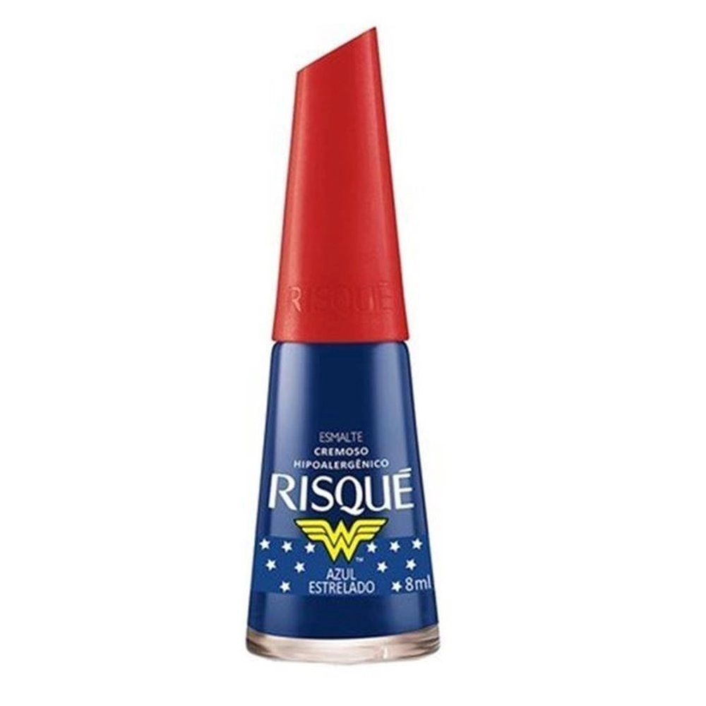 Esmalte Cremoso M. Maravilha Azul Estrelado 8ml Risque