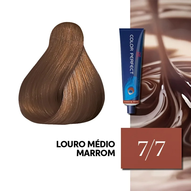 Wella Tint Col Perf 7.7 Lou Med Marrom