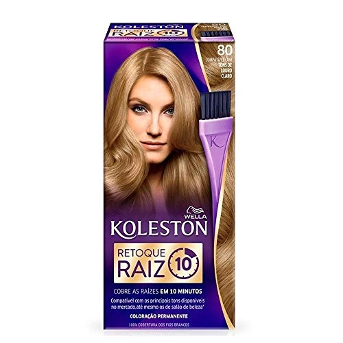 Kit Tintura Koleston 80 Louro Claro Ret Raiz