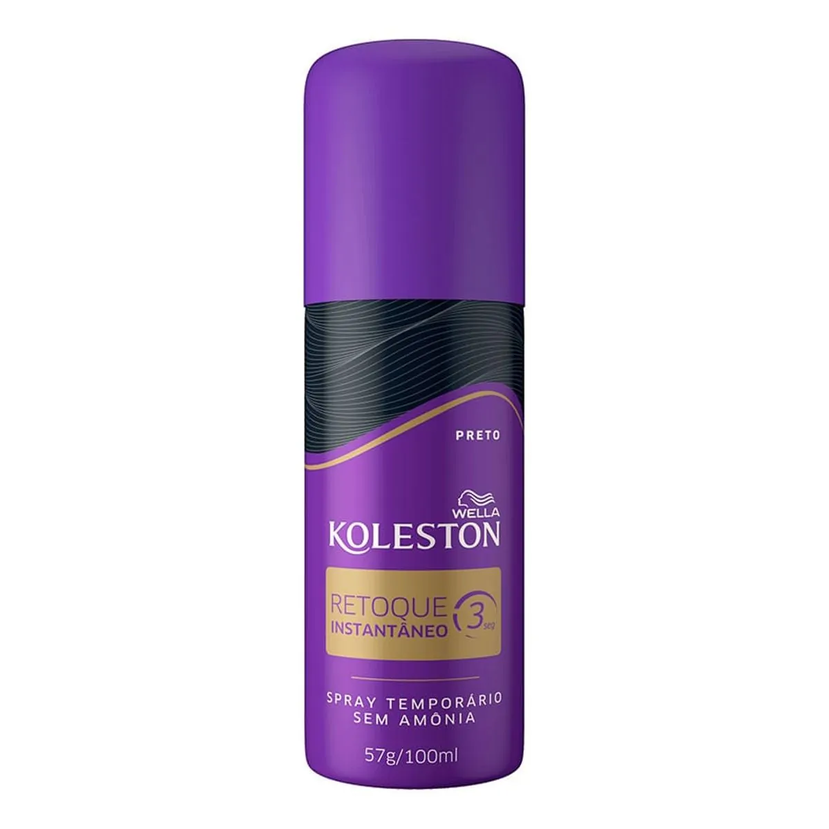 Retoque Spray Preto Wella Koleston Frasco 100ml
