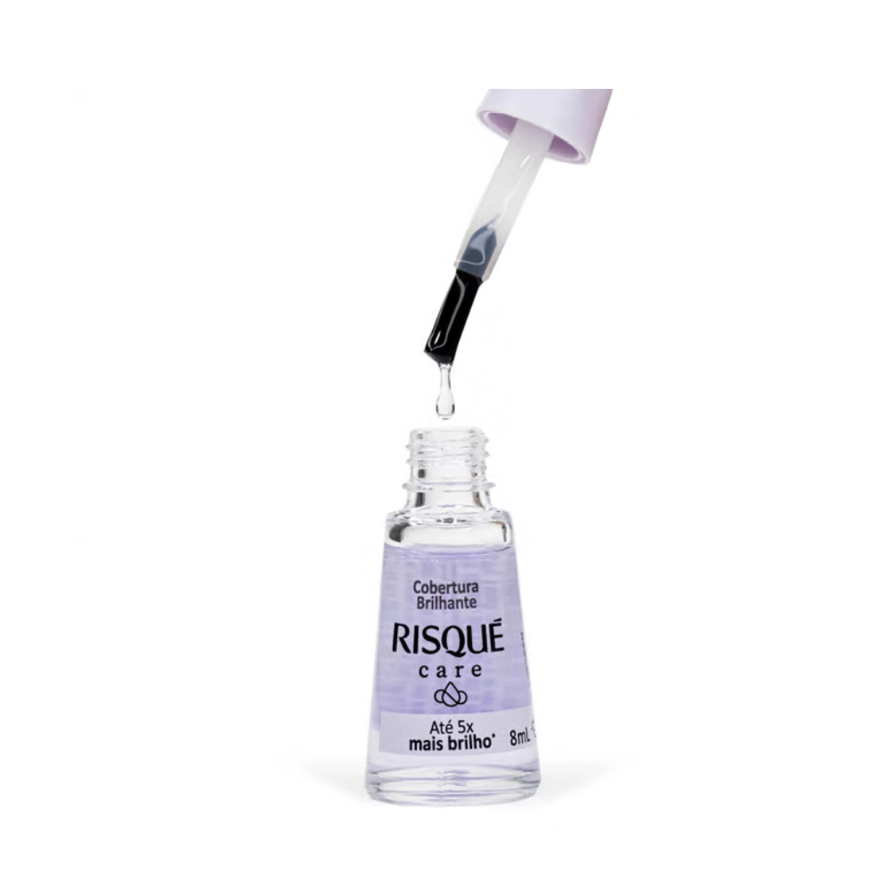 Esmalte Cobertura Brilhante Risqué Care Blister 8ml