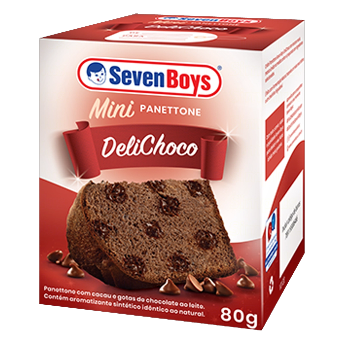Mini Panettone Deli Choco Seven Boys Caixa 80g
