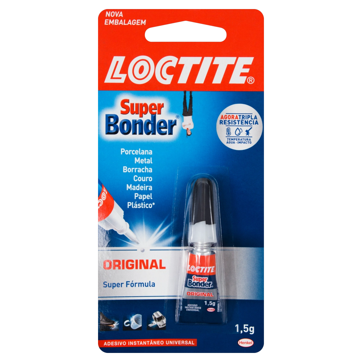 Adesivo Instantâneo Universal Original Loctite Super Bonder 1,5g