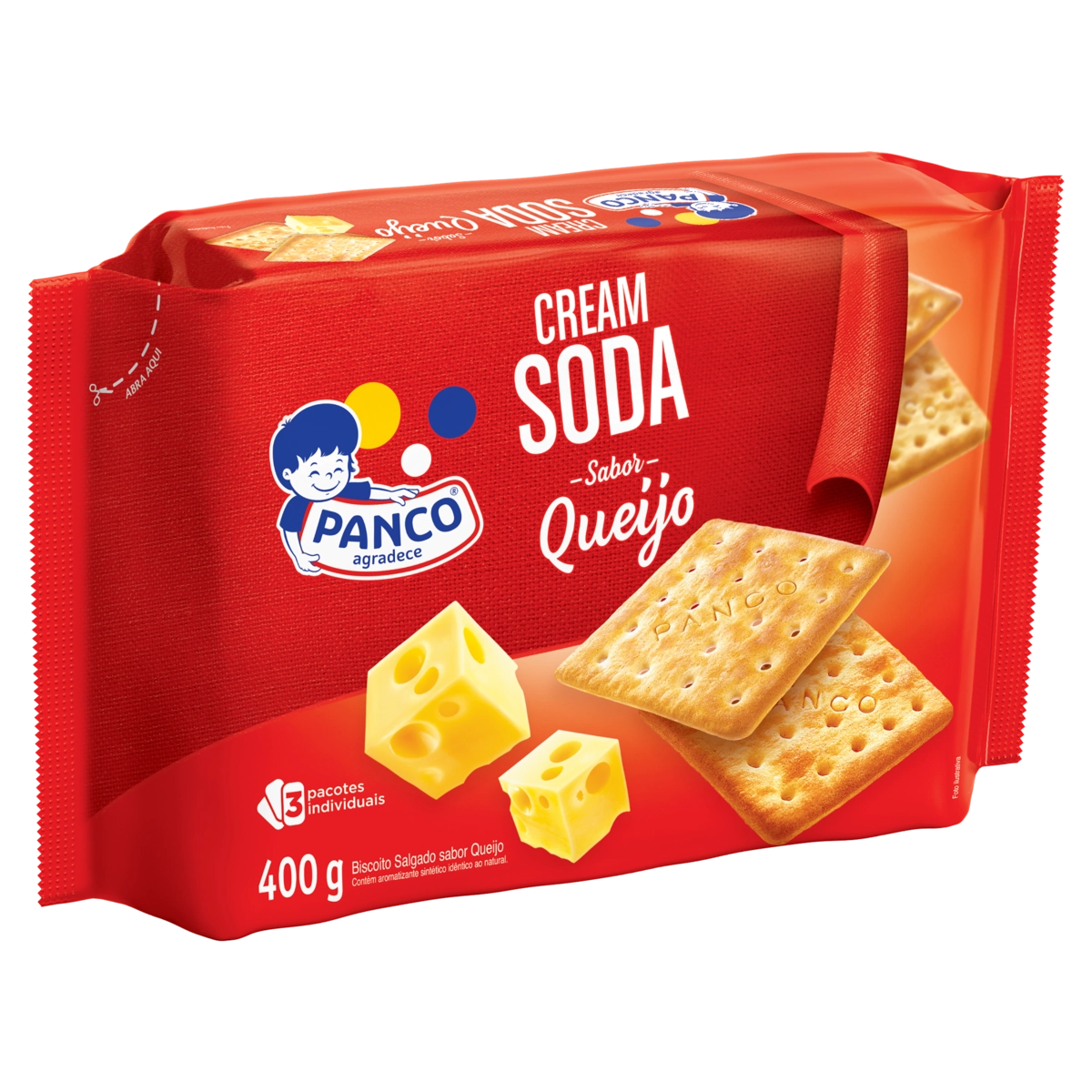 Biscoito Cream Soda Queijo Panco Pacote 400g