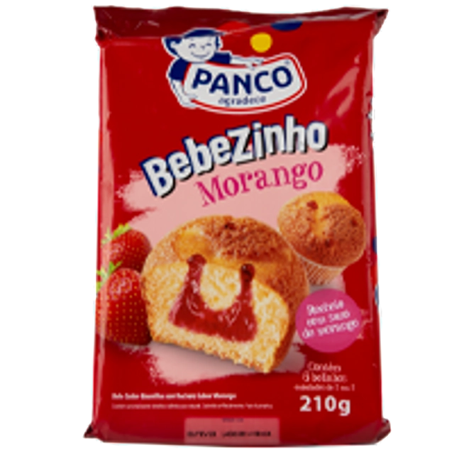 Bolo Bebezinho Morango Panco 210g