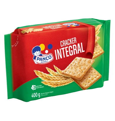 Biscoito Cracker Integral Panco Pacote 400g