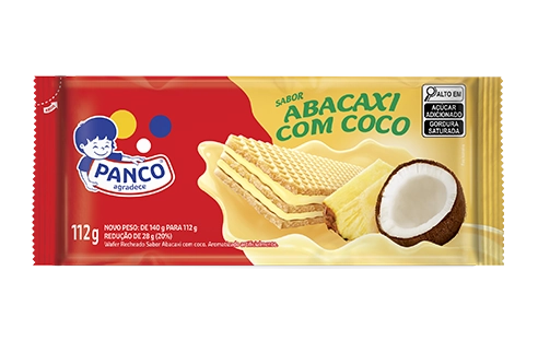 Wafer Panco Abacaxi Com Coco Rs