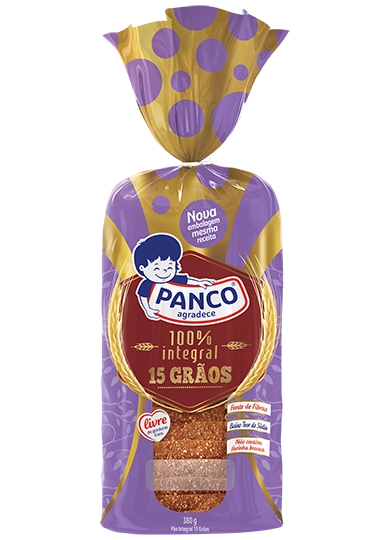 Pão Integral 15 Grãos Panco Pacote 380g
