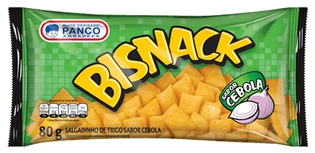 Salgadinho De Trigo Cebola Panco Bisnack Pacote 80g