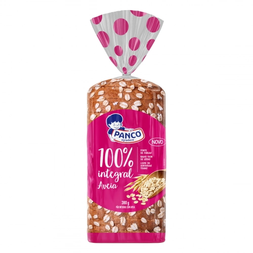 Pao 100 Integral Panco 380g Aveia