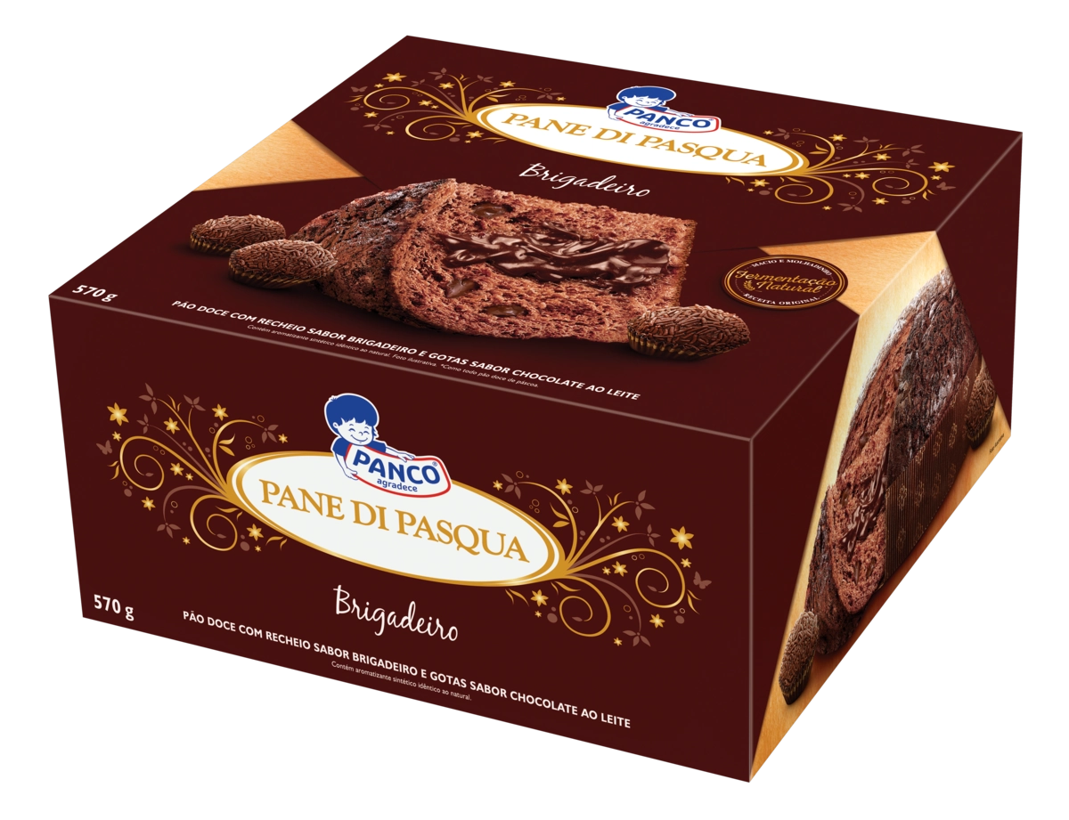 Pão De Páscoa Recheio Brigadeiro Panco Caixa 570g