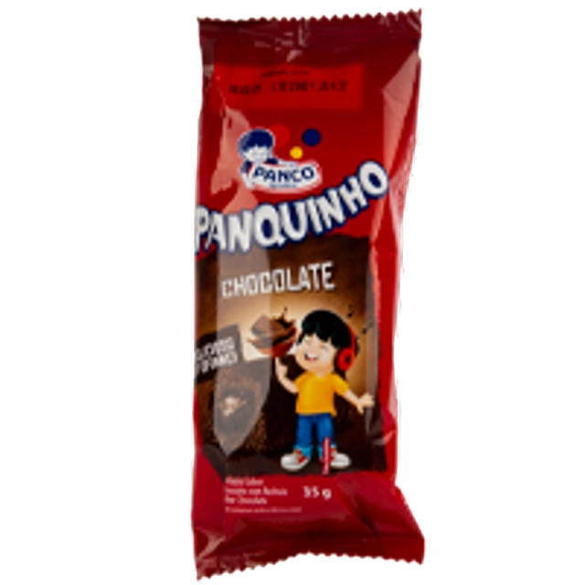 Minibolo Chocolate Recheio Chocolate Panco Panquinho Pacote 35g