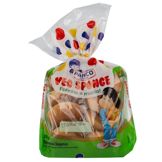 Pãezinhos Panco Veg Sponge Pacote 250g