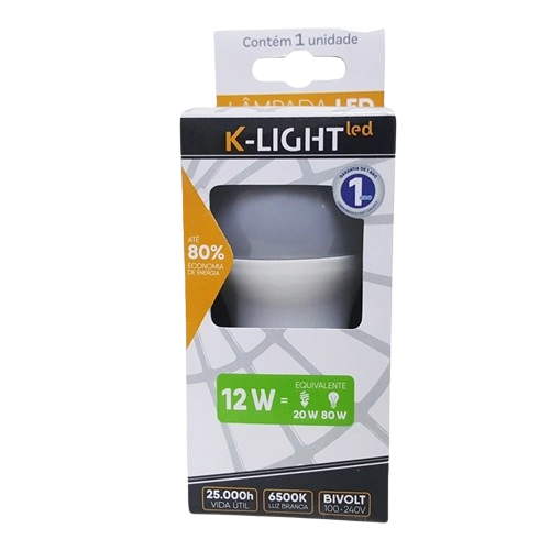Lampada Led K Light 12w E 27 6500k