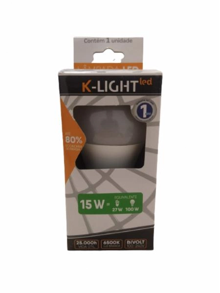 Lamp.kiko K Light Led 15w 6500k Bivolt