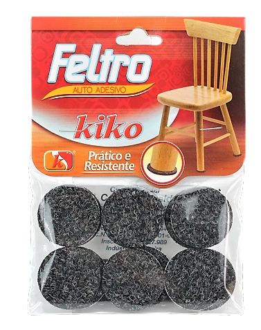 Feltro Kiko Auto Adesivo 35mm Ref 5502