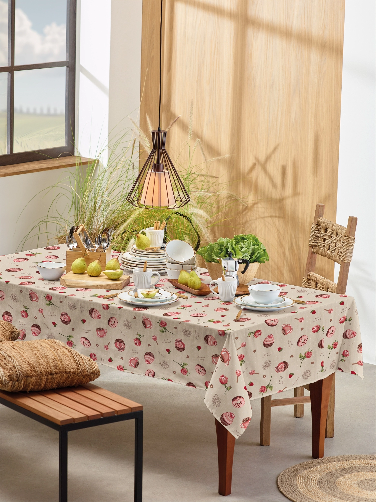 Mesa Toalha De Mesa Basic 140x210 Ref 8822 Cafe .