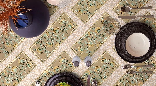 Toalha Mesa Elegance 6 Lugares Patchwork 140x220cm 882200000047380 Teka