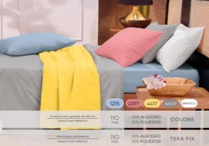 Lencol Teka Fix C/elast 158x198x30cm Sortido Un