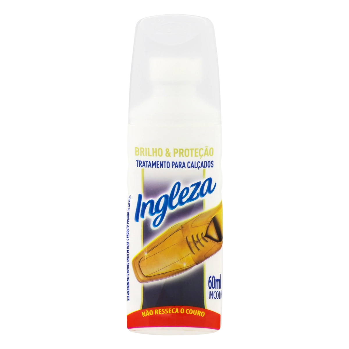 Polidor De Sapato Brilho E Proteção Incolor Ingleza Frasco 60ml